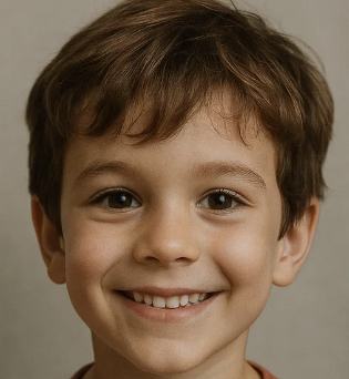 Foto original da criança